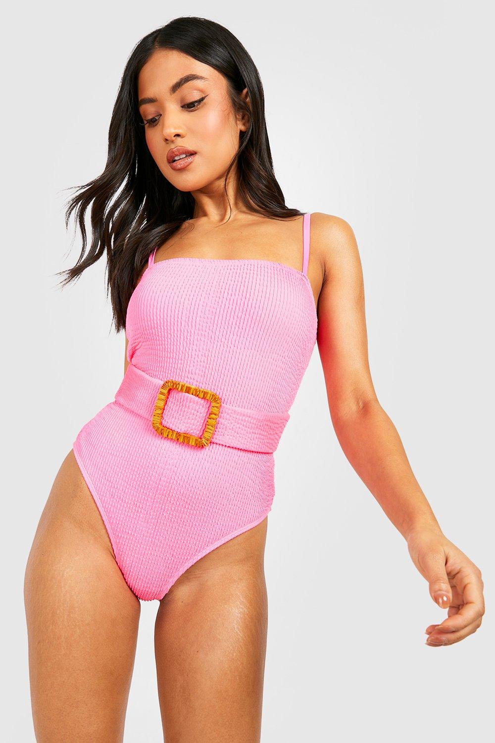 Petite Maillot de bain une pi ce textur boucle en raphia boohoo